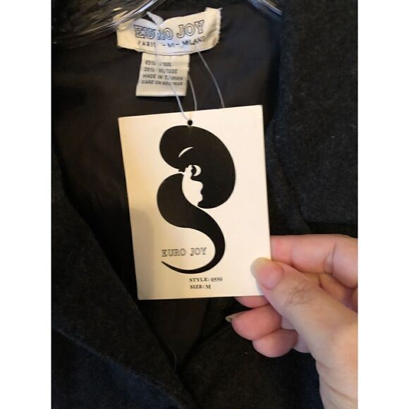 Euro Joy Lightweight Wool Coat M - Picture 7 of 12